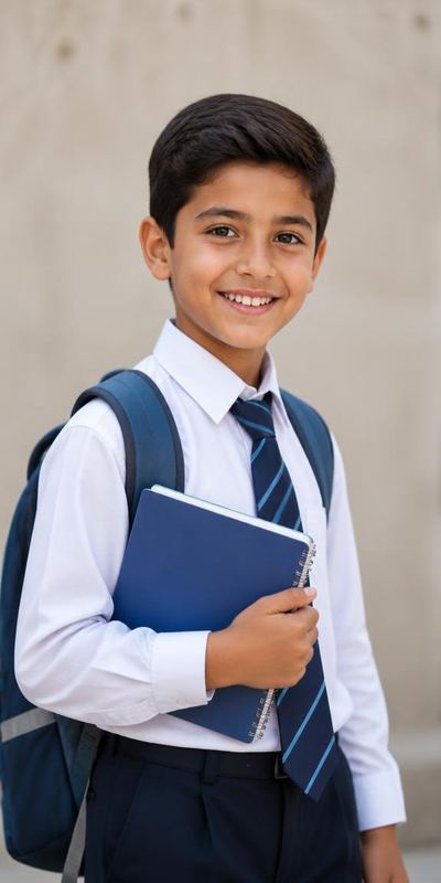 Young boy student learning with PYECSO